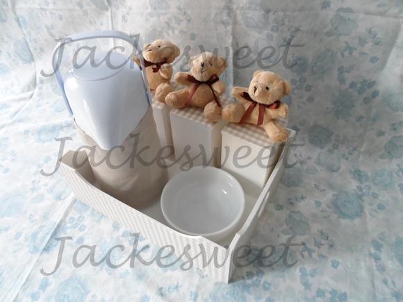 Kit Bebê Xadrez Provençal 6 Peças