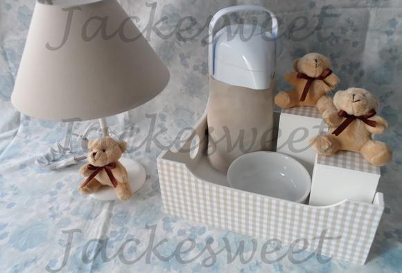 Kit Bebê Xadrez Provençal 6 Peças