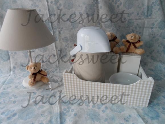 Kit Bebê Xadrez Provençal 6 Peças