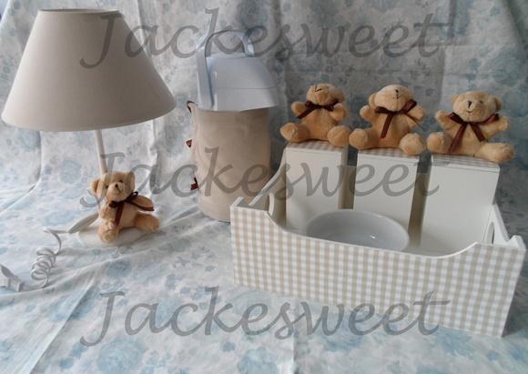 Kit Bebê Xadrez Provençal 7 Peças