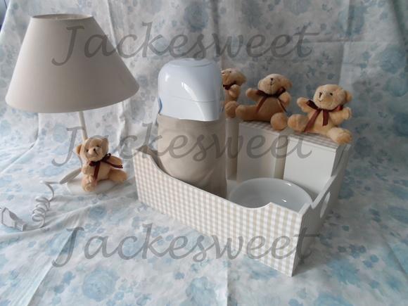 Kit Bebê Xadrez Provençal 7 Peças