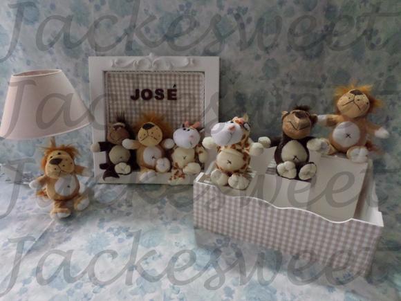 Kit Bebê Xadrez Safari 6 Peças