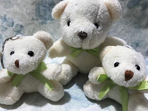 Kit Ursinhos Pequenino Creme e Urso Fofinho Creme