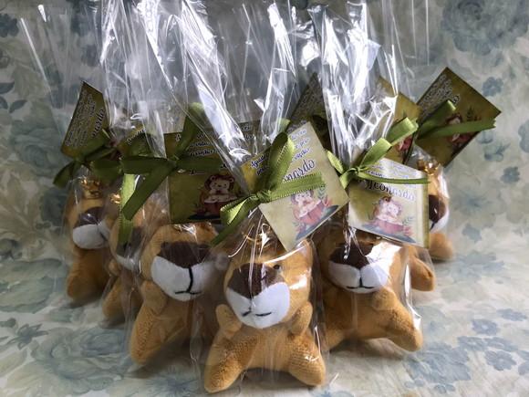 Lembrancinha Mini Pelúcia Leão Rei 20 Unidades