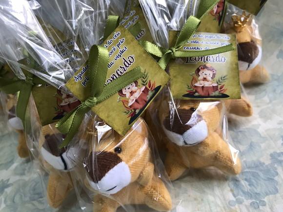 Lembrancinha Mini Pelúcia Leão Rei 20 Unidades