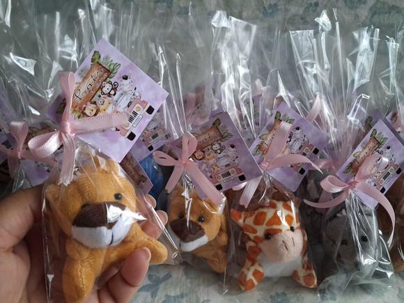 Lembrancinha Pelúcia Mini Selva Kit 25unidades