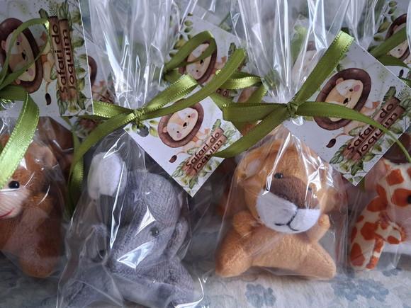 Lembrancinha Pelúcia Mini Selva Kit 20 Unidades