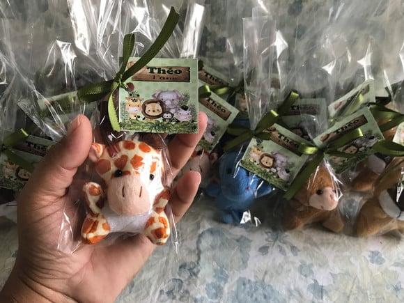 Lembrancinha Pelúcia Mini Selva Kit 30 Unidades