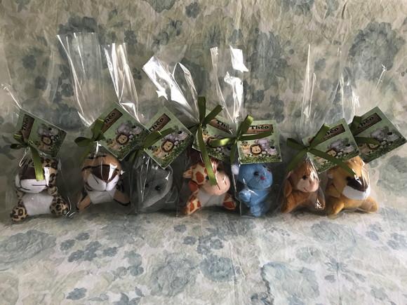 Lembrancinha Pelúcia Mini Selva Kit 30 Unidades