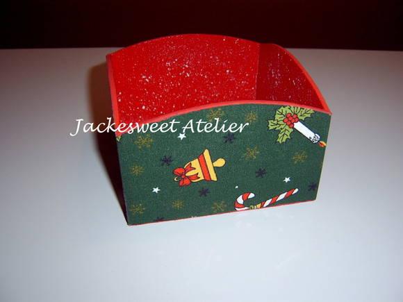 Mini porta panetone revestido com tecido