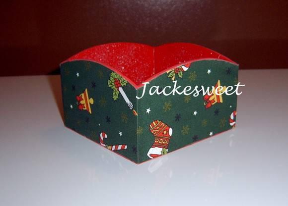 Mini porta panetone revestido com tecido