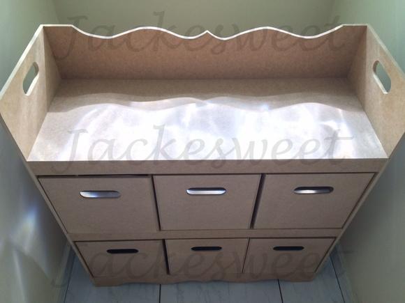 Organizador 6 Gavetas/Caixa Mdf CRU
