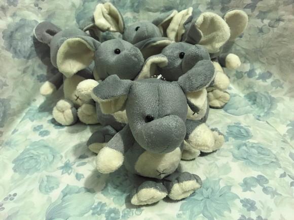 Pelúcia Elefante Chaveiro 10 Unidades