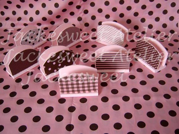 Porta Guardanapo Coleção Rosa & Marrom 10 Unidades