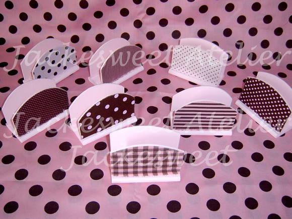 Porta Guardanapo Coleção Rosa & Marrom 10 Unidades