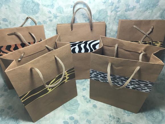 Sacola kraft Safari animal Print