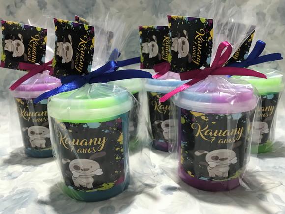 Slime Personalizado Cachorrinho 24 Unidades