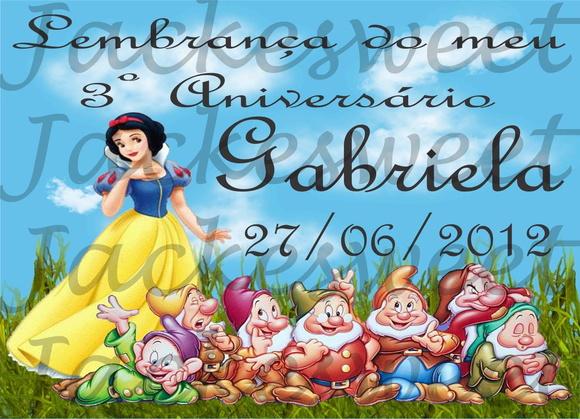 TAG BRANCA DE NEVE E SETE ANÕES