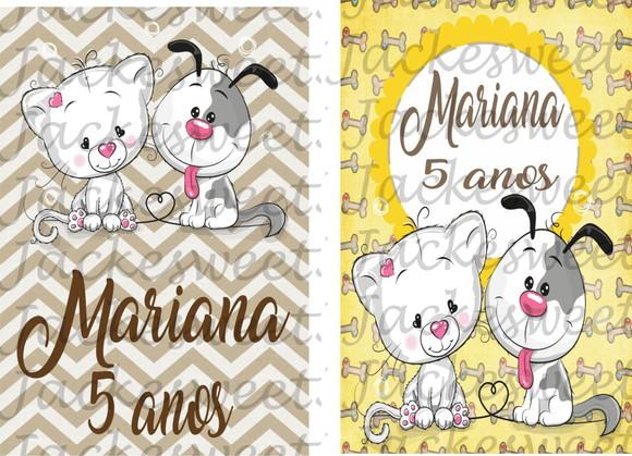 TAG Cachorrinho e Gatinho