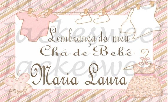 Tag Chá de Bebê Menina