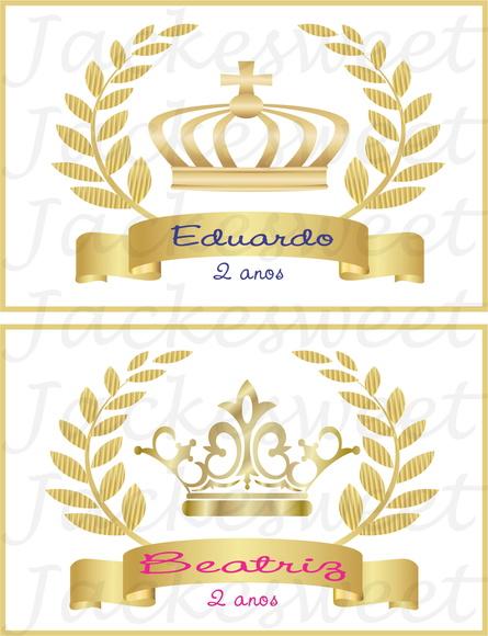 Tag Dourado Realeza