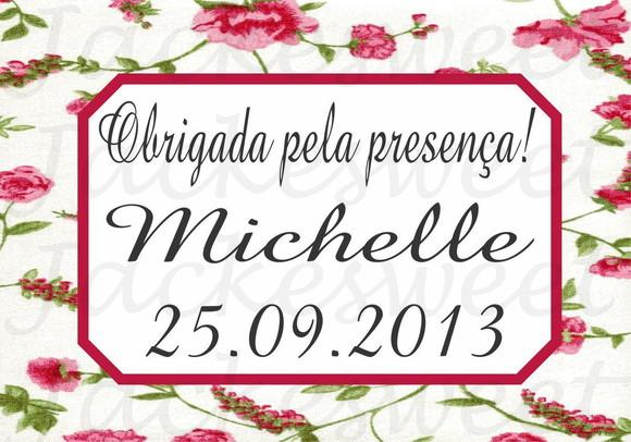 Tag Floral Rose