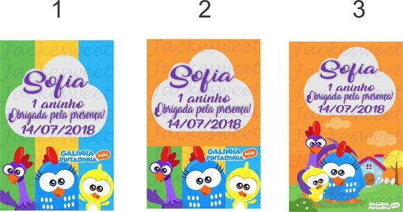 Tag Mini Galinha Pintadinha