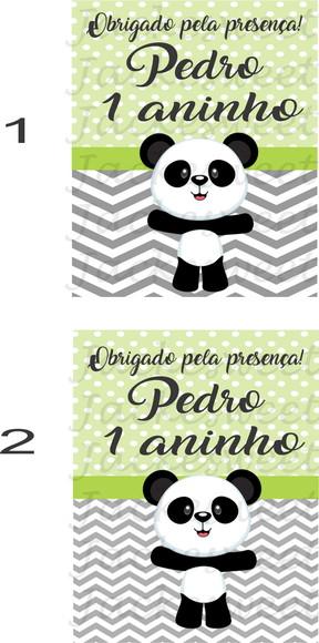 Tag Panda Cinza e Verde 02
