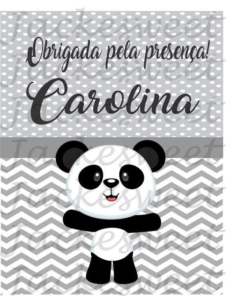 Tag Panda Cinza