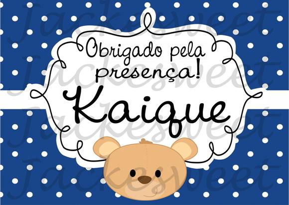 TAG POÁ AZUL MARINHO