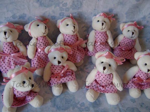Ursa Coleção Rosa e Marrom