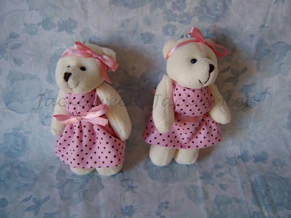 Ursa Coleção Rosa e Marrom