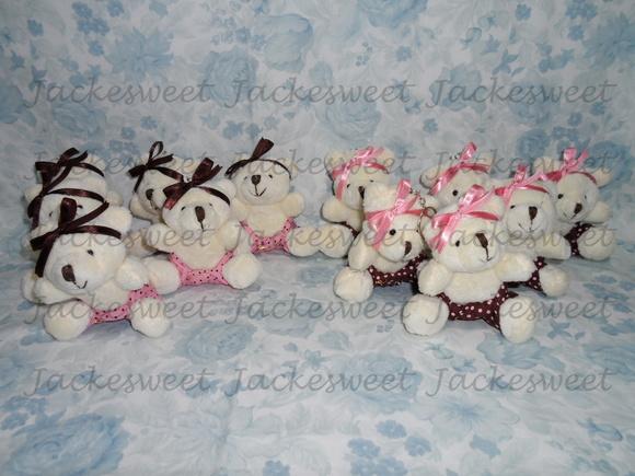 URSA CREME COLEÇÃO ROSA E MARROM 01