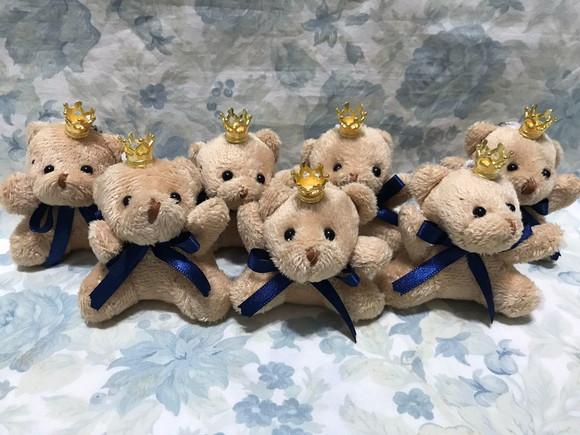 Ursinho Príncipe 6cm Azul Royal