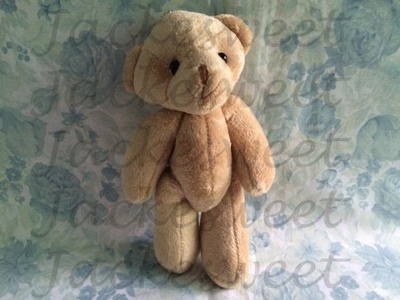 Urso Articulado 22 cm Bege
