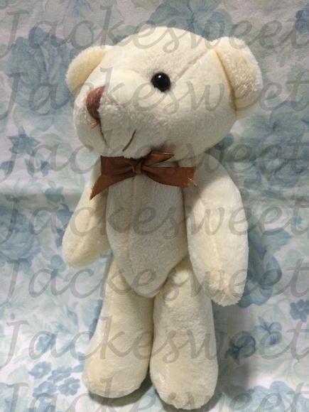 Urso Articulado 20cm Creme