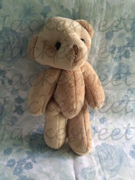 Urso Articulado 22 cm Bege