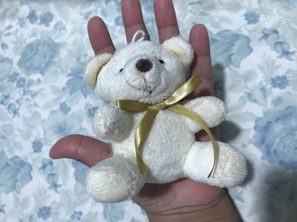 Urso Creme Gravata Dourada