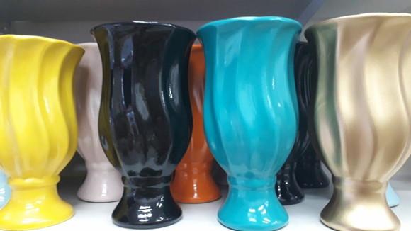 Vaso Decoração Cerâmica Grande 30 cm