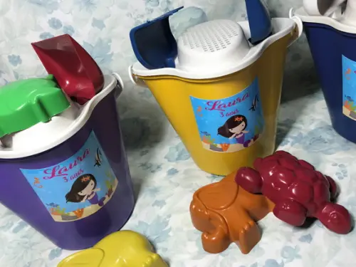 Balde de Praia Personalizado Sereia 10 Unid