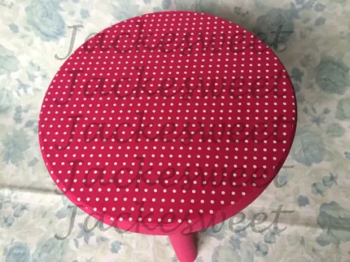 Banquinho em Madeira Pink 02