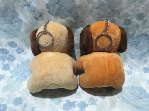 Cachorrinho Chaveiro Marrom Claro e Marrom Escuro 20 Unidade