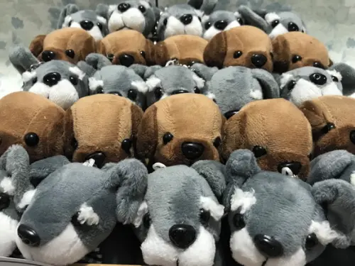 Cachorrinho de Pelúcia Chaveiro Lembrancinha 15 Unidades