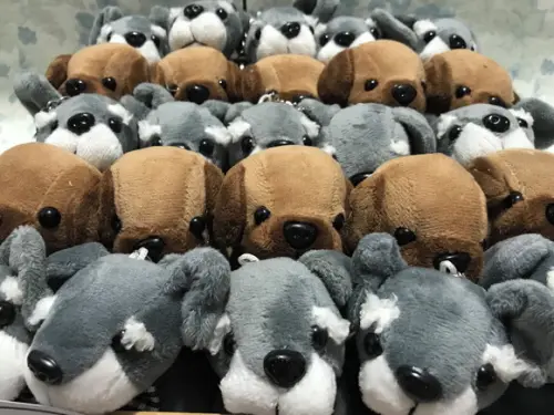 Cachorro em Pelúcia Chaveiro