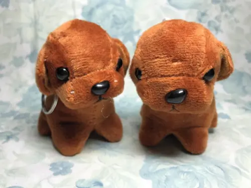 Cachorro em Pelúcia Chaveiro 20 Unid Marrom Fs