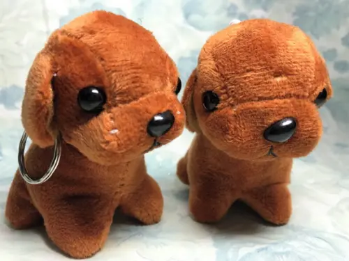 Cachorro em Pelúcia Chaveiro 20 Unid Marrom Fs