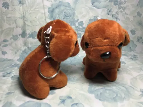 Cachorro em Pelúcia Chaveiro 20 Unid Marrom Fs