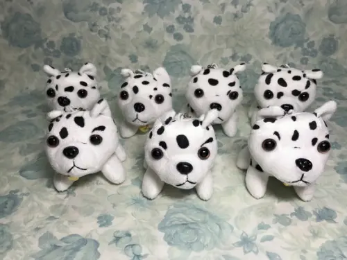 Cachorro em Pelúcia Chaveiro Dálmata 21 Unid