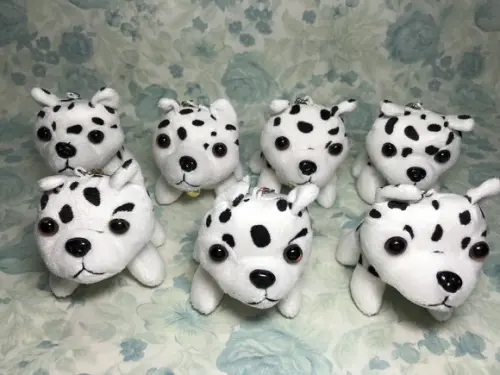 Cachorro em Pelúcia Chaveiro Dálmata 35 Unid