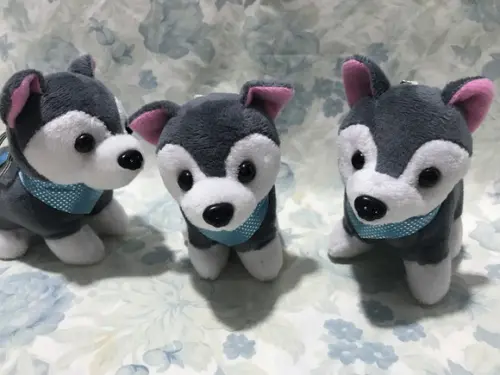 Cachorro em Pelúcia Chaveiro Husky Mod2 15unid